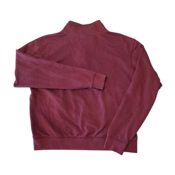 PINK VS 2014 Maroon Red White Logo Quarter Zip Pullover Sweatshirt Medium - Picture 10 of 13